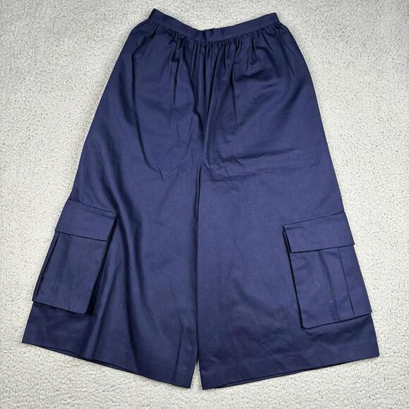 Pants - A Detacher Navy Cotton Cargo Culotte Pants Women’s 4 Avant-Garde Archive